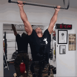 Guy Pull Ups And Lift GIF