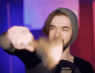 Guy Ringing Cowbell GIF