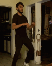 Guy Robot Dance At Home GIF