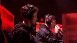 Guy Rock Paper Scissors While Playing Tournament GIF