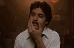 Guy Rubbing Old Style Mustache GIF
