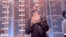 Guy Show His Marry Me Tattoo GIF
