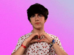 Guy Showing Love Heart GIF