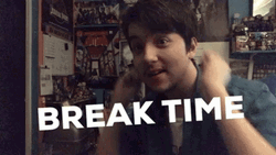 Guy Taking Break Time While Raising Hands GIF