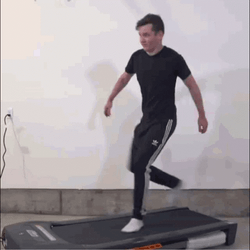 Guy Walking On A Treadmill GIF