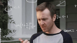 Guy With A Beautiful Mind Solving Numbers GIF