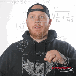 Guy With Cap Calculating GIF