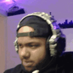 Guy With Headphone Jamming Head GIF