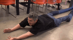 Guy With Long Legs Crawling GIF