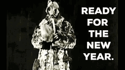 Guy With Protection New Year's Eve GIF