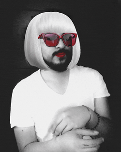 Guy With Wig Ya Wey Seriously GIF