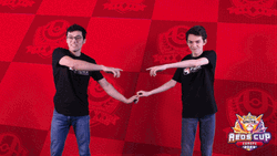 Guys In Black Fusion Pose GIF