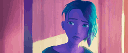 Gwen Stacy Anxious Nervous Reaction GIF