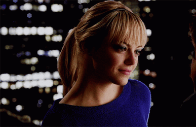 Gwen Stacy Emma Stone Longing Sweet Stare GIF