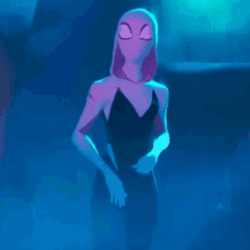 Gwen Stacy Ghost Spider Scared Response GIF