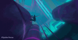 Gwen Stacy Landing With Style SpiderVerse GIF