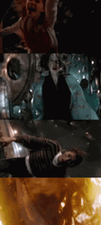 Gwen Stacy Mary Jane Falling 4 Way Split GIF