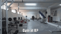 Gym Addict Early Morning Work Out Loop GIF