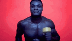 Gym Buff Happily Working Out GIF