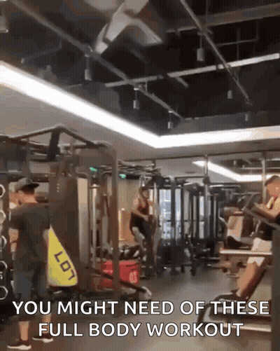Gym People Full Body Workout GIF
