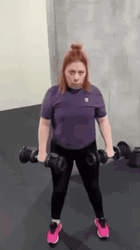 Gym Time Lady Funny Facial Expression GIF