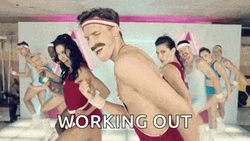 Gym Work Out 80S Retro Aerobics GIF
