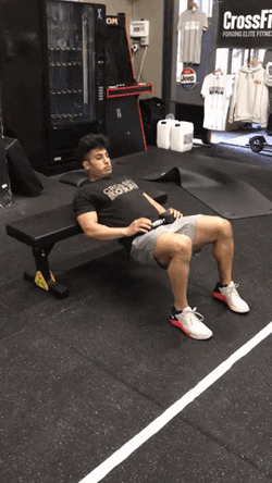 Gym Workout Hip Thrust GIF