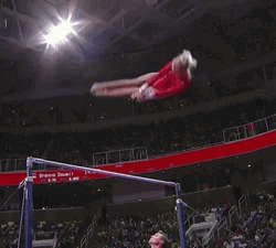 Gymnastics Epic Fail Bars GIF