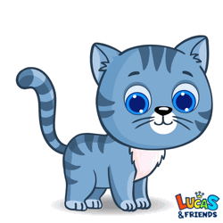 Ha Blue Cat Lucas Friends Laughing GIF