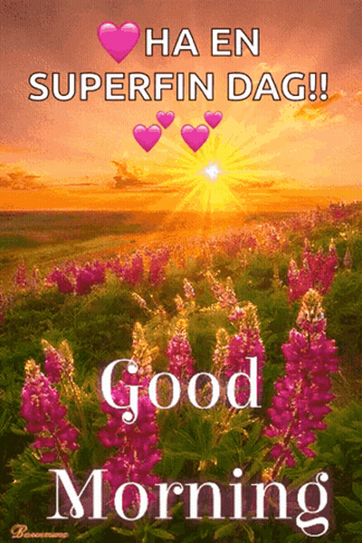 Ha En Superfin Dag Field Of Flowers GIF