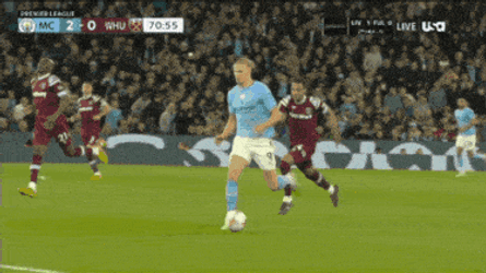 Haaland Record Goal Man City GIF