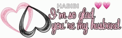 Habibi I'm So Glad You're My Husband Logo GIF