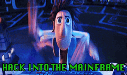 Hacker Im In Flint Lockwood Frantic Typing GIF