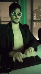 Hacker Im In Frantic Typing Glitchy Screen GIF