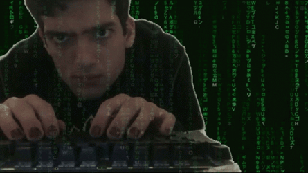 Hacking Computer Stealing Data Screen GIF