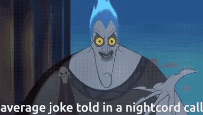 Hades Average Joke Told In A Nightcord Call GIF
