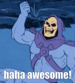 Haha Awesome Skull Head Warrior GIF