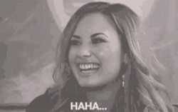 Haha No Demi Lovato Laugh GIF