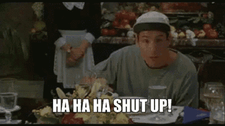 Hahaha Shut Up GIF