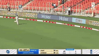 Haier Ad On Side Of Field GIF