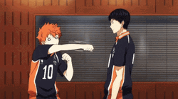 Haikyu Shoyo Hinata Punching Air GIF