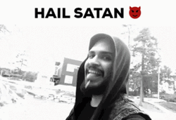 Hail Satan GIF