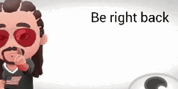 Hair Maker Be Right Back Animation GIF