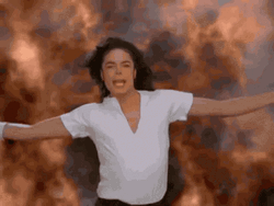 Hair On Fire Michael Jackson GIF