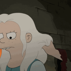 Hair Pull Bean Princess GIF