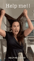 Hair Pull Help Me GIF