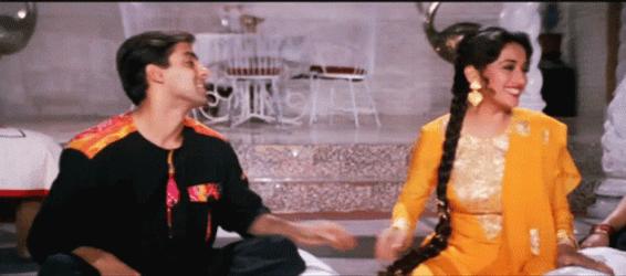 Hair Pull Madhuri Dixit GIF