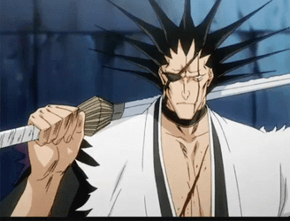 Hair Spread Zaraki Kenpachi GIF