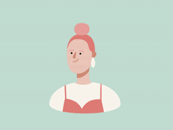 Hair Surprise Angry Happy Animation GIF
