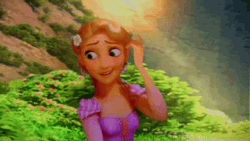Hair Tuck Tangled Rapunzel GIF